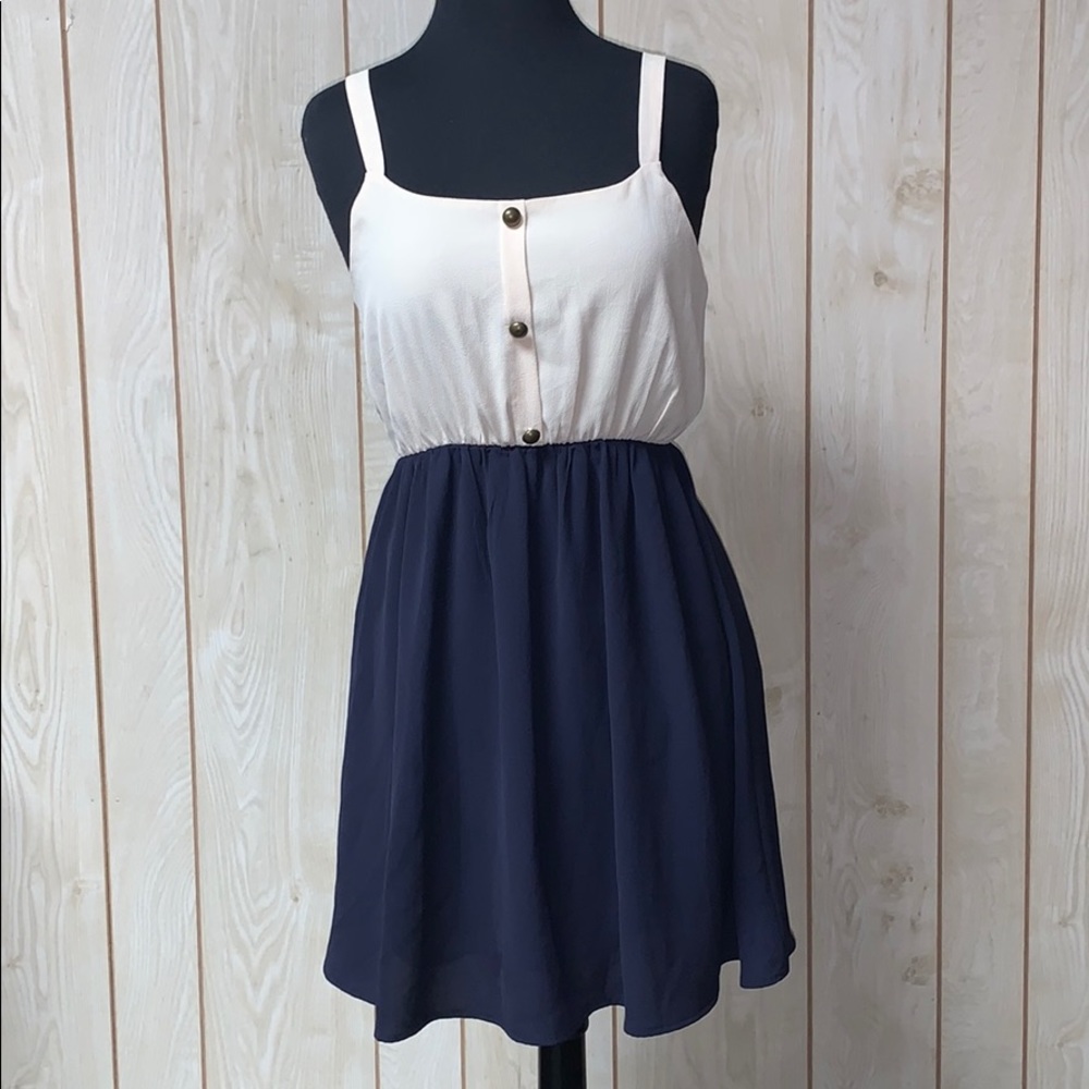 lace back mini dress